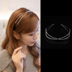 Băng đô hình khối chéo Tiara Headband Phụ kiện tóc cho người nổi tiếng hàng ngày