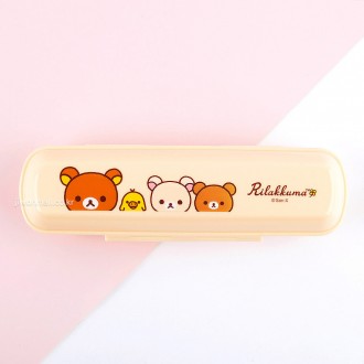 Hộp đựng đầy đặn đa năng Rilakkuma (Happy) - Ngà