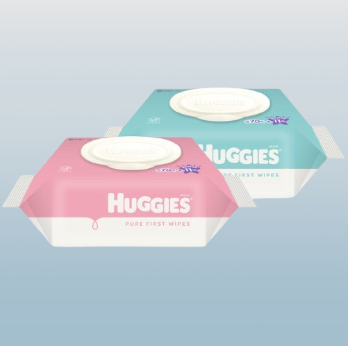 81 khăn ướt loại nắp, 1 Huggies Pure First, giao ngẫu nhiên