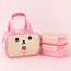 Hộp đựng cơm trưa đôi inox 2 tầng Rilakkuma bag (hồng)