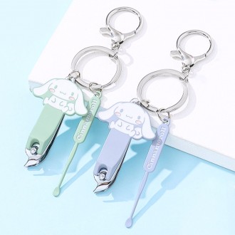 Móc khóa bấm móng tay bên hông Sanrio-Cinnamoroll (Ngẫu nhiên)