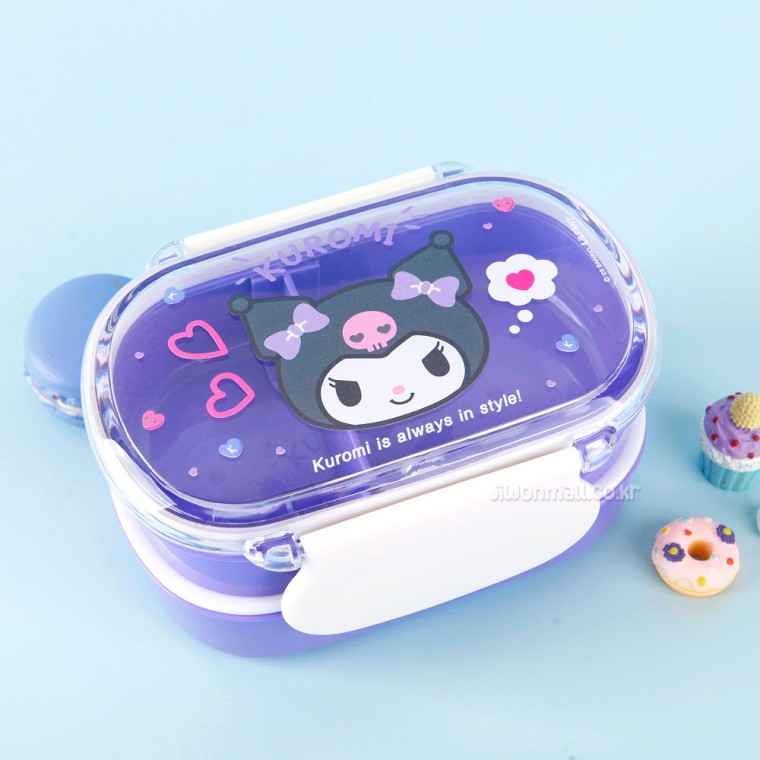 Hộp Cơm Trưa 2 Tầng Phong Ấn Biến Hình Sanrio Kuromi