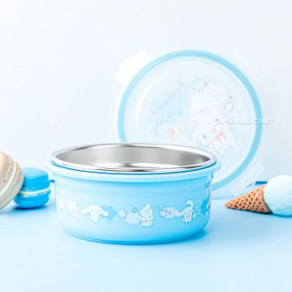 Hộp cơm trưa bằng thép không gỉ tròn kín Cinnamoroll