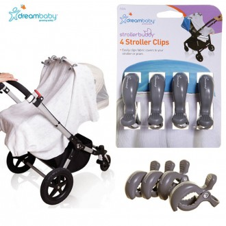 Kẹp xe đẩy Dream Baby 4p (xám) (F2214)