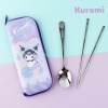 Bộ hộp đựng dao kéo bằng thép không gỉ Sanrio Kuromi