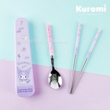 Bộ hộp đựng dao kéo chân không Sanrio Kuromi Slim dành cho trẻ em