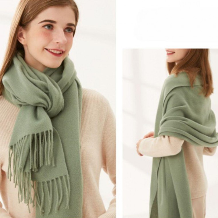 11 Màu Cashmere Giống Như Máy Hút Mùa Đông Vật Dụng Thiết Yếu Khăn Choàng Nữ Cô Gái Khăn Giữ Ấm Cổ Để Làm Quà Tặng