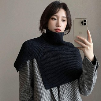 Khăn Choàng Nữ Xòe Thời Trang Dệt Kim Chui Đầu Ấm Cashmere Khăn Choàng Nữ Giữ Ấm Cổ Thời Trang Cho Quà Tặng