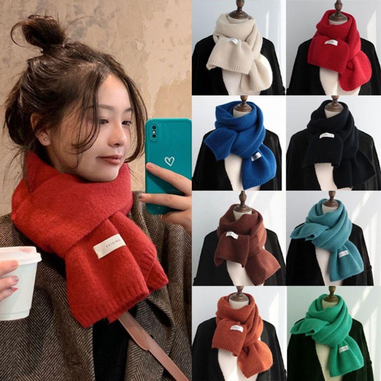 Khăn choàng len dệt kim nam cashmere đôi