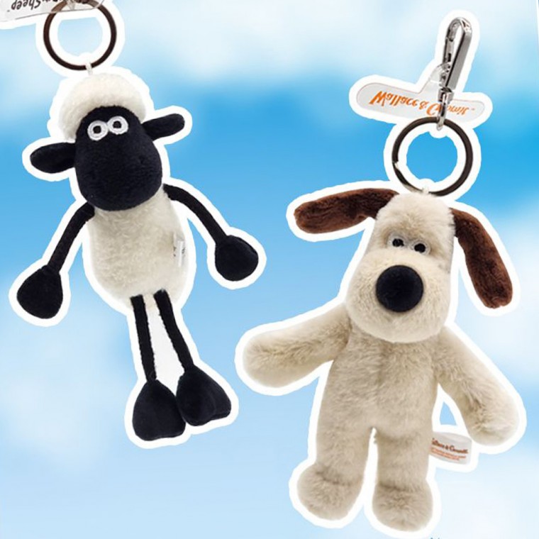 Chính Hãng Mini Wellis Và Gromit Shaun The Sheep Búp Bê Móc Khóa Petit 13 Cm Túi Điện Thoại Móc Chìa Khóa Ô Tô