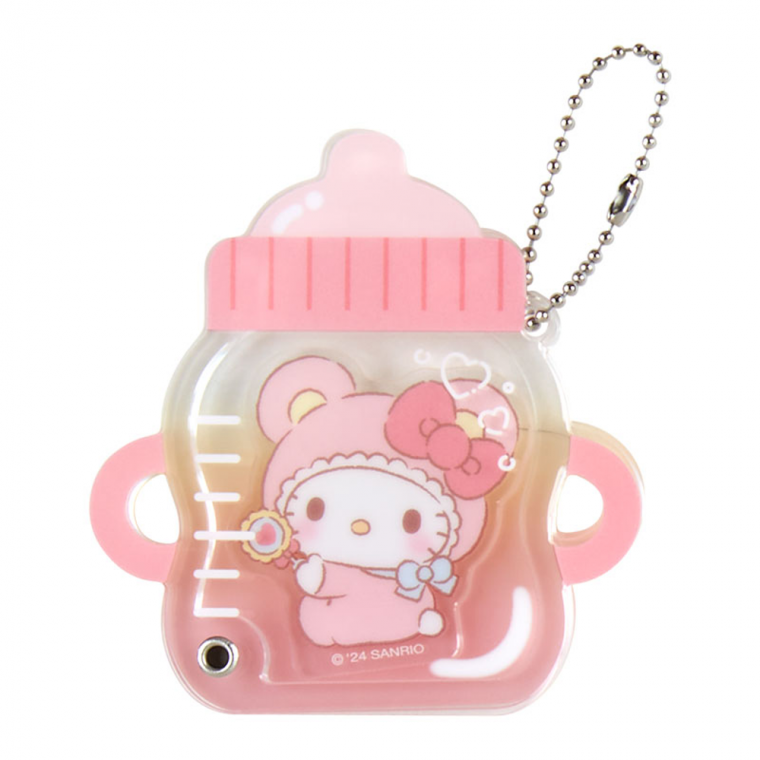 Vòng chìa khóa bình sữa ngẫu nhiên cho bé Sanrio, vòng túi dễ thương, móc chìa khóa mèo con, vòng túi Pochako, túi đựng nhân vật