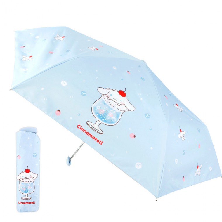 Lớp phủ chống sáng lấp lánh Cinnamoroll phẳng 53 Ô cầm tay 3 tầng