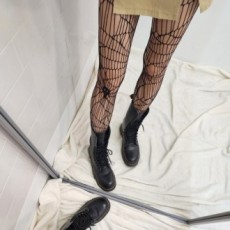 Skull Net Pantyhose Halloween Đạo Cụ Hình Ảnh Cosplay