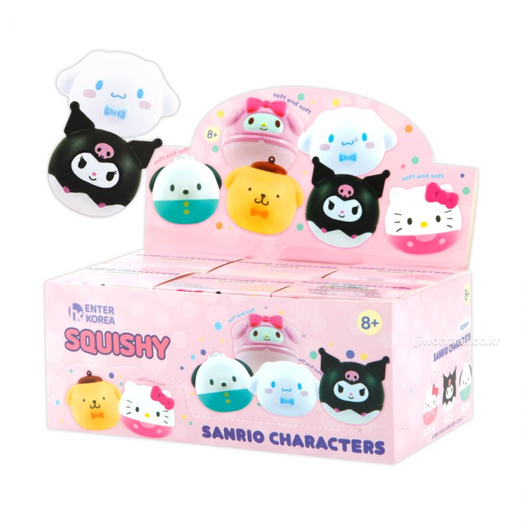 Móc khóa ngẫu nhiên nhân vật Sanrio Squishy-6EA