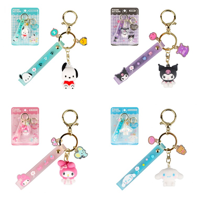 8. Triển lãm bộ sưu tập móc khóa hình nhân vật Sanrio Cinnamoroll Kuromi My Melody Pochacco