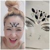 Trang sức mặt kim cương Henna Sticker Crystal Eye Face Body