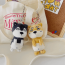 Dog Keyring Doll Keyring Bag Vui Carrier Bất thường