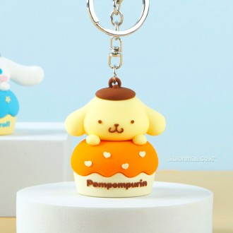 Vòng chìa khóa hình bánh Sanrio - Pom Pom Purin