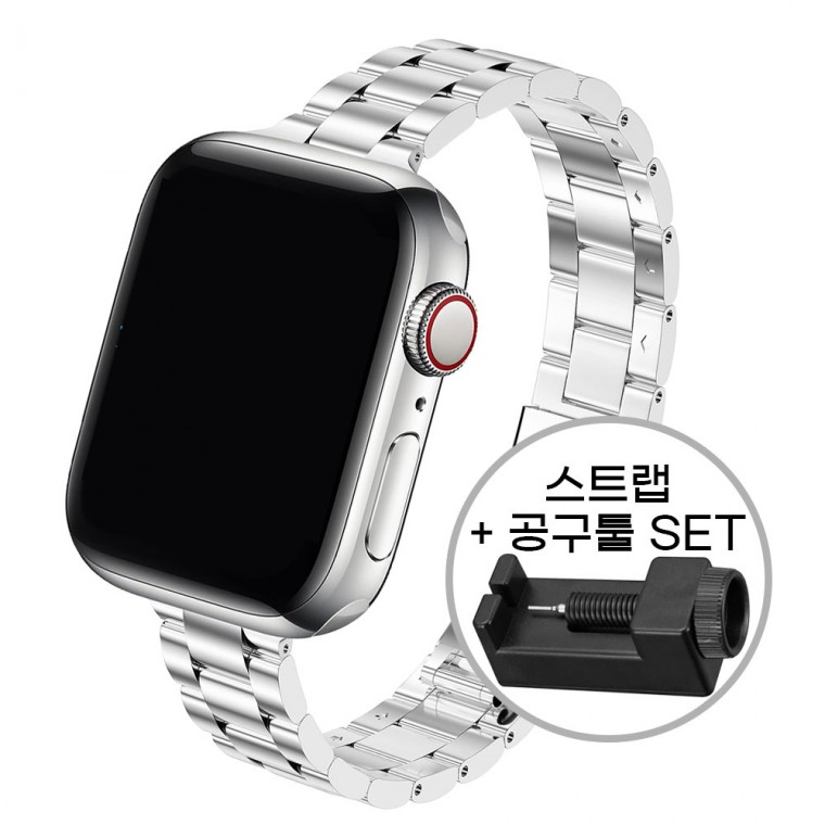 Dây đeo Apple Watch bằng thép kim loại bóng 41mm