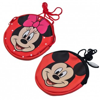 Vòng cổ chuột Mickey, túi mini tròn, ví đựng tiền xu (2 loại)