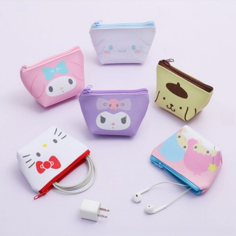 Ví đựng tiền xu mini nhân vật Sanrio Kuromi Cinnamoroll