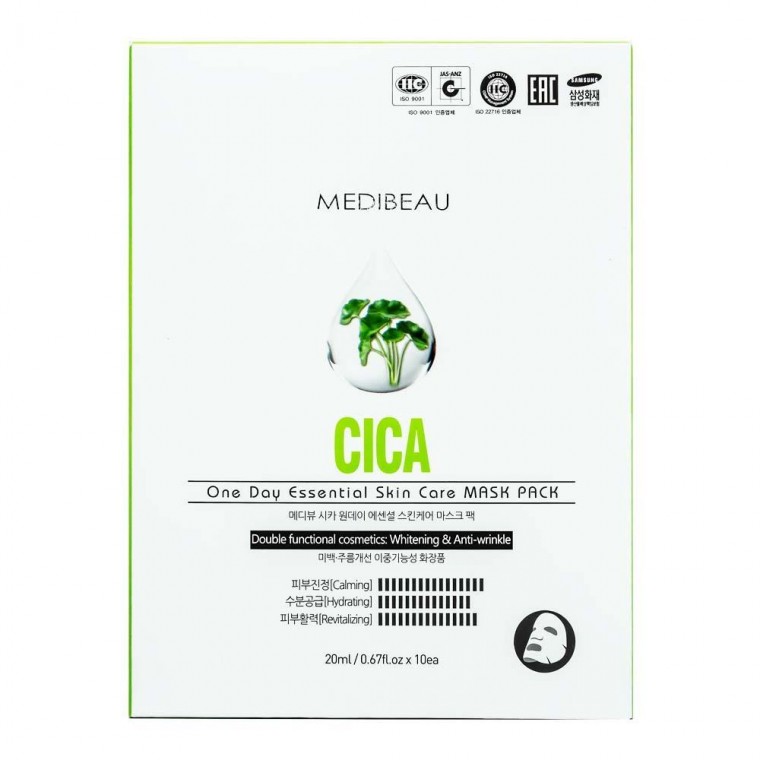 Mediview One Day Essential Mask Pack Cica 10 tờ