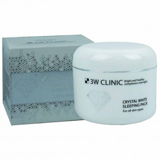 Mặt nạ ngủ trắng da Crystal White 3W Clinic 100ml