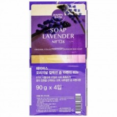 Xà phòng Happy Bath Original Collection Xà phòng hoa oải hương 90g x 4 gói