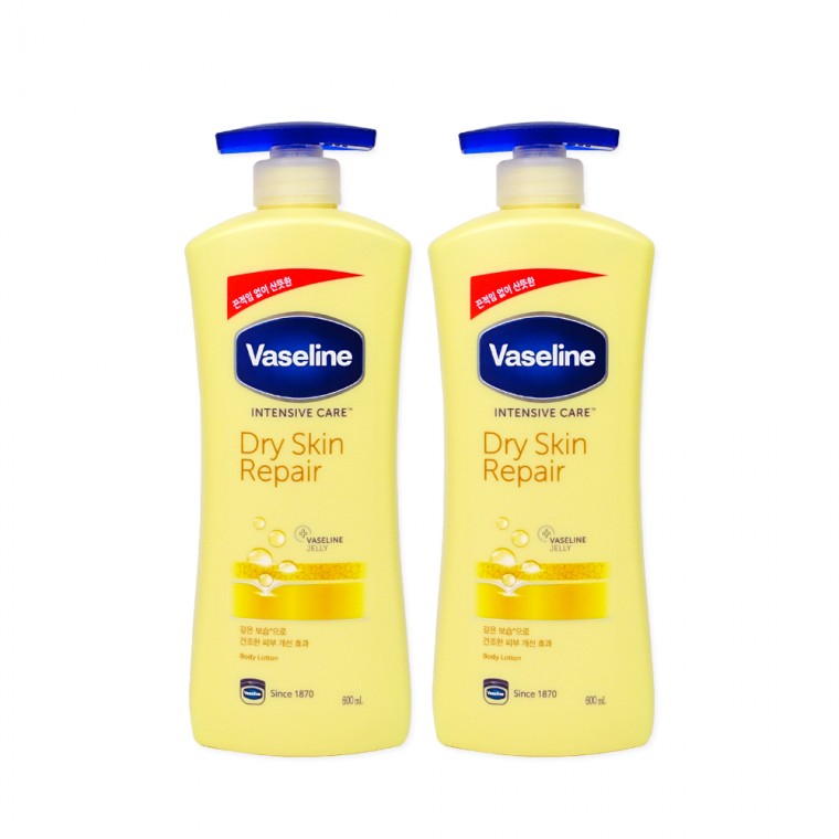 Vaseline Dry Skin Repair Lotion (600ml) - 2 Sữa Dưỡng Thể Dưỡng Ẩm Dành Cho Da Khô