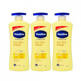 Vaseline Dry Skin Repair Lotion (600ml) - 3 Sữa Dưỡng Thể Dưỡng Ẩm Dành Cho Da Khô