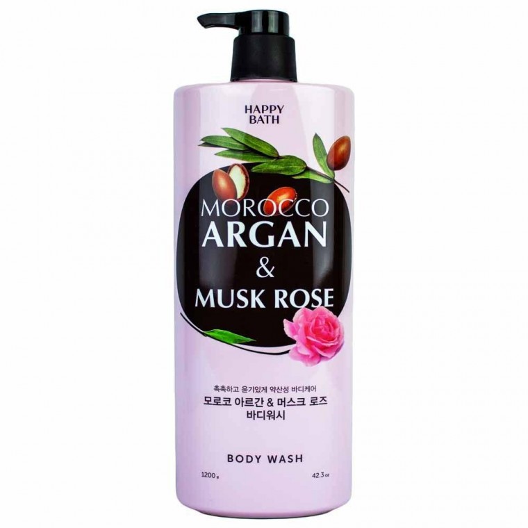 Sữa tắm Happy Bath Maroc Argan Musk Rose Body Wash 1200g