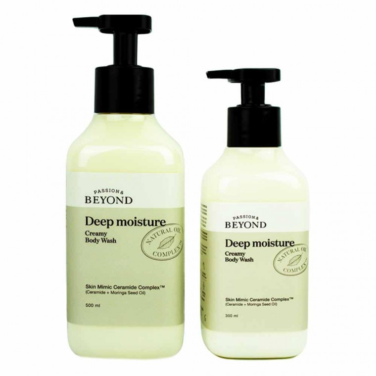 Sữa tắm dưỡng thể Beyond Deep Moisture Creamy 500+Body Wash 300ml Bộ 2 sản phẩm