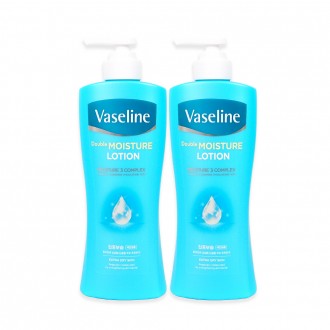 Sữa Dưỡng Thể Vaseline Double Moisture (450ml) - Sữa Dưỡng Thể 2 Miếng Vaseline Lotion Dưỡng Ẩm Chuyên Sâu Cho Da Cực Khô