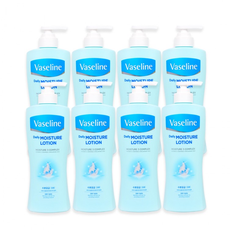 Sữa Dưỡng Ẩm Vaseline Daily Moisture (450ml) - 8 Miếng Sữa Dưỡng Thể Dưỡng Ẩm Vaseline Lotion Dưỡng Ẩm Cho Da Khô