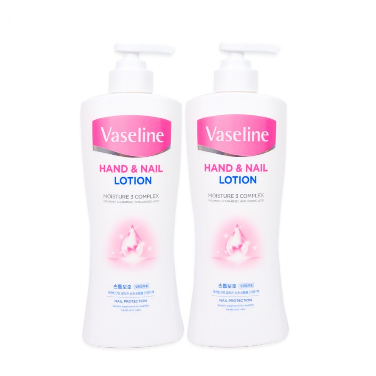 Aekyung Vaseline Hand & Nail Lotion (450ml) - 2 Kem dưỡng ẩm tay Kem dưỡng da Vaseline Bảo vệ móng tay cho mọi loại da