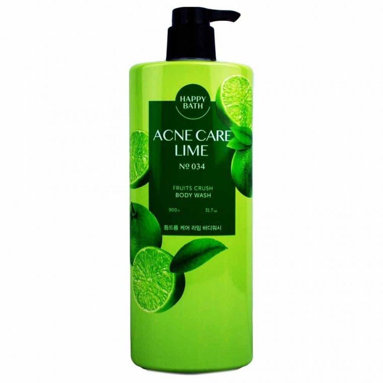 Sữa tắm trị mụn Happy Bath Back Acne Care Lime 900g