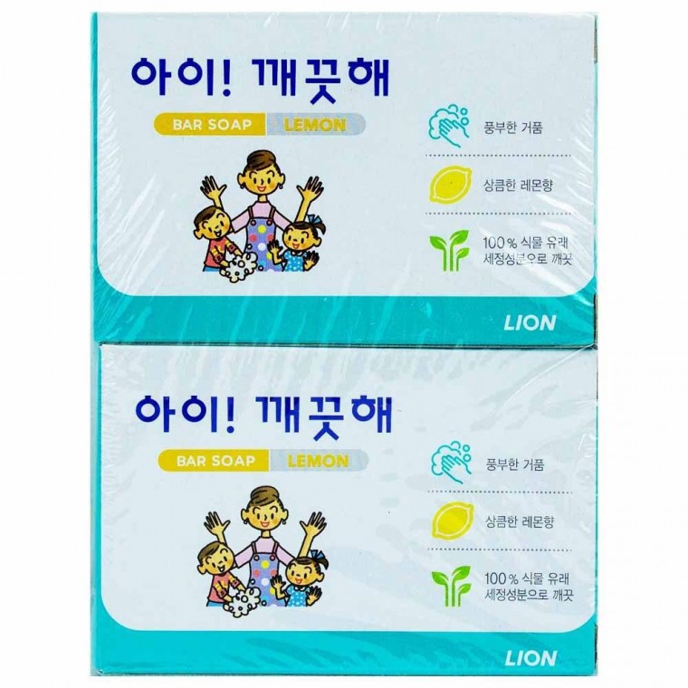 Xà phòng vệ sinh Kids Clean Bar 100g x 4 gói Hương chanh sảng khoái