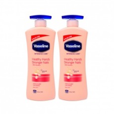 Vaseline Intensive Care Healthy Hand & Stronger Nail Lotion (600ml) - 2 Sữa Dưỡng Ẩm Body Lotion Aloe Lotion