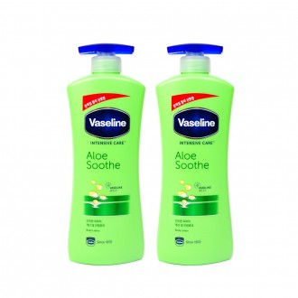 Vaseline Intensive Care Aloe Sud Lotion (600ml) - 2 Sữa Dưỡng Ẩm Toàn Thân Aloe Lotion