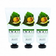 Kem dưỡng da tay ốc sên JIGOTT Real Moisture 100ml 3 gói