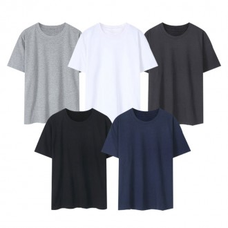 Áo thun cotton, áo thun ngắn tay, áo thun trơn, áo thun trắng, áo thun cotton tròn tay ngắn unisex đồng phục học sinh Áo thun cotton, áo thun ngắn tay 30 số