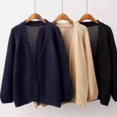 Áo len cardigan kiểu dáng đơn giản, áo choàng mùa thu WS-CD04