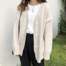 Áo len cardigan dệt kim cardigan nữ mùa thu LK-G004