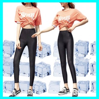 Quần legging bó sát cỡ lớn Quần legging lạnh cỡ 9 quý Quần legging lạnh L 3XL 5XL phối hợp quần legging bó sát bên trong cỡ lớn