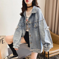 Áo khoác denim denim overfit nữ HH-B54