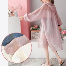 [CESS] 4417 Áo hoodie dài cardigan màu pastel 3 màu