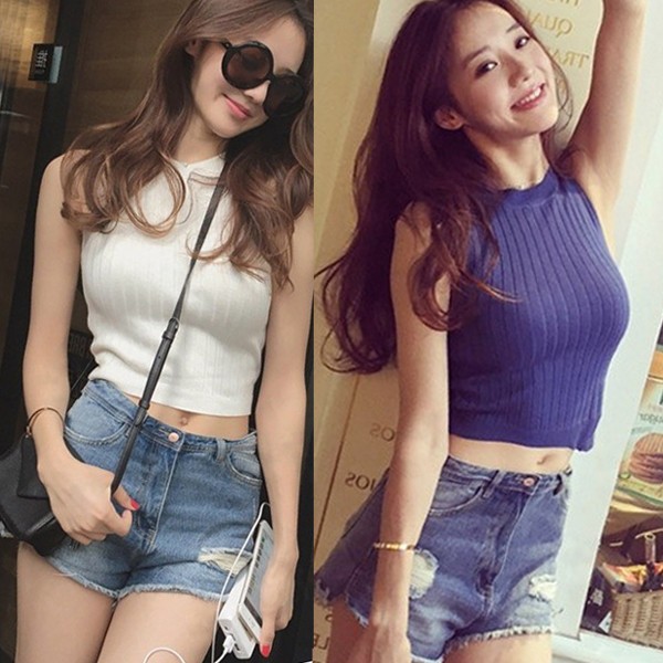 Áo ba lỗ nữ, áo crop top không tay, áo ba lỗ nữ tay, tay DS