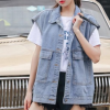 F20090 Áo vest denim overfit từ teen đến mẹ