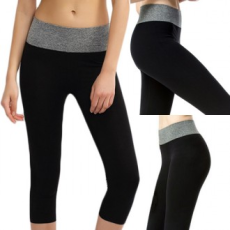 Quần legging thể thao viền 3/4 tập luyện yoga sức khỏe FT040