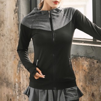 Quần áo tập yoga zip-up thể thao KKJN C45 dành cho nữ